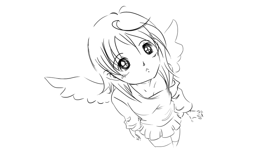 900x506 Little Angel (Sketch) By Wowmom Penemily