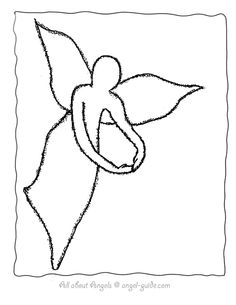 Angel Drawing Outline