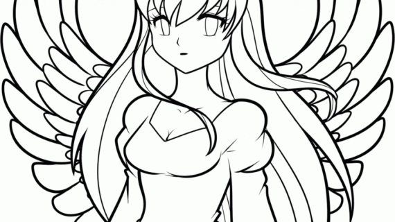 570x320 Easy Angel Drawings Angel Drawings On Angel Drawing