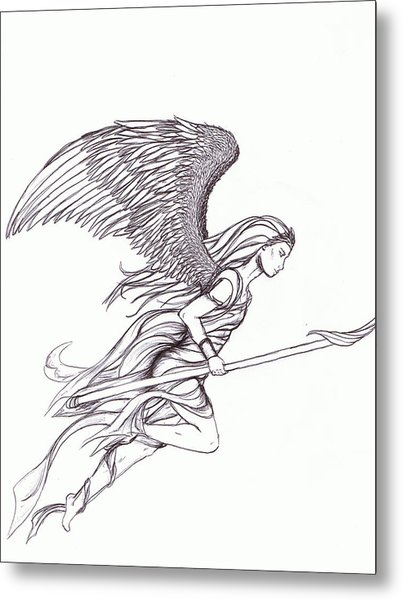 402x600 Flying Angel Drawing By Ashelee Rasmussen