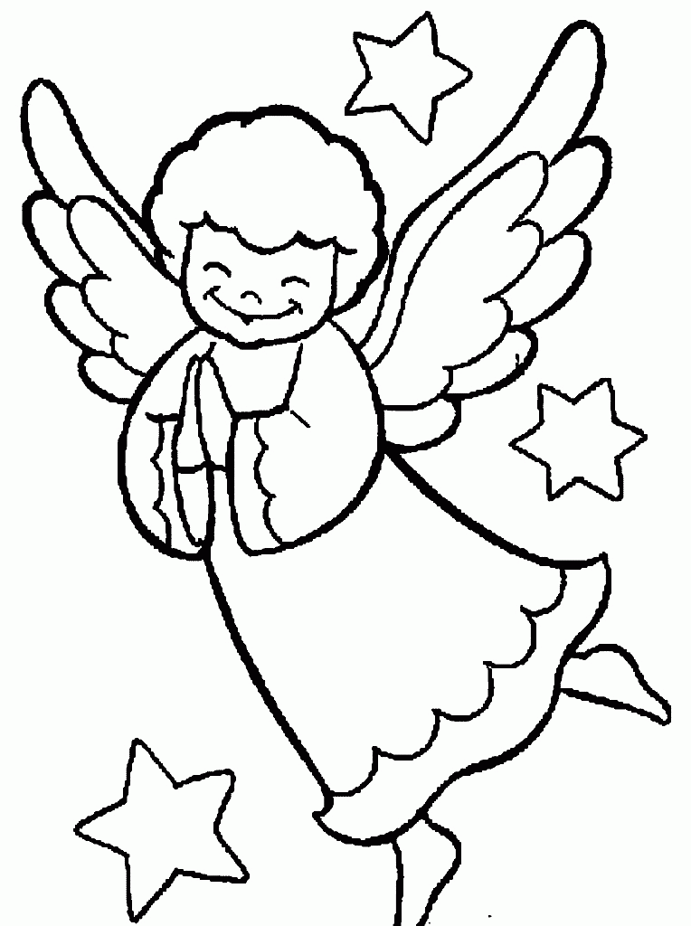764x1024 Christmas Angel Coloring Pages 538746