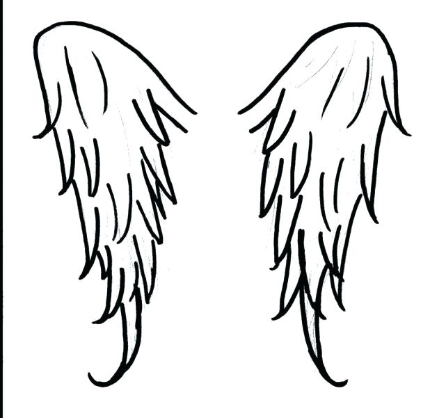 618x601 Coloring Pages Crosses Simple Angel Wings Drawing Pics Of Coloring