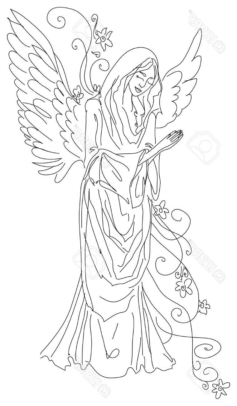 Angel Drawing Sketch at GetDrawings | Free download