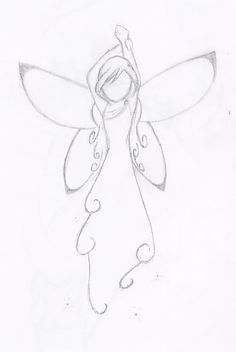236x352 Angel Sketch My Drawings ) Angel Sketch, Sketches