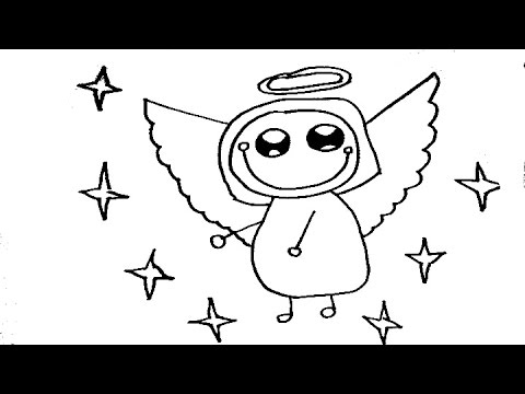 Angel Drawing Step By Step