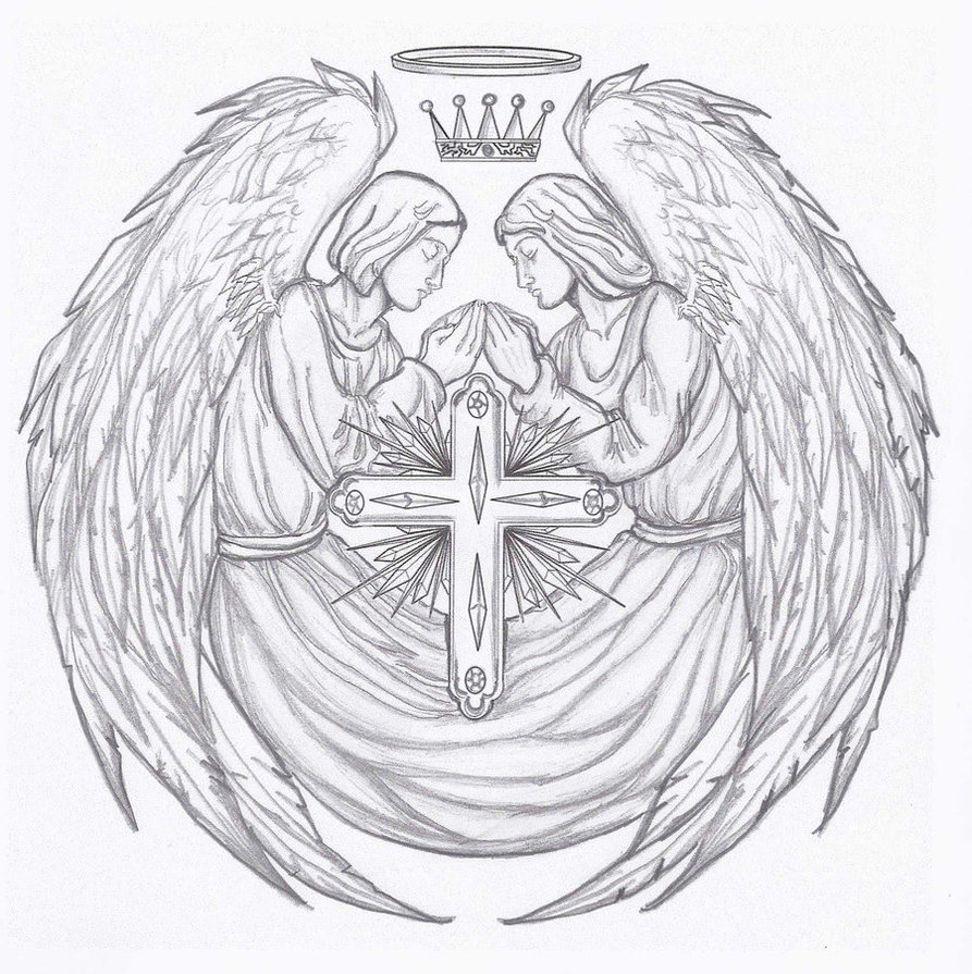 893x895 Angel Tattoo By Kracken