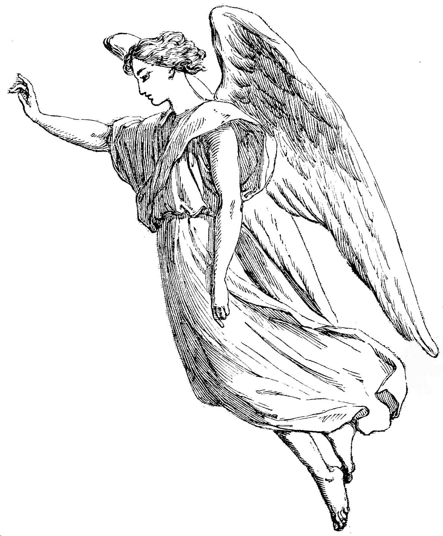 1460x1764 Coloring Pages Of Angels