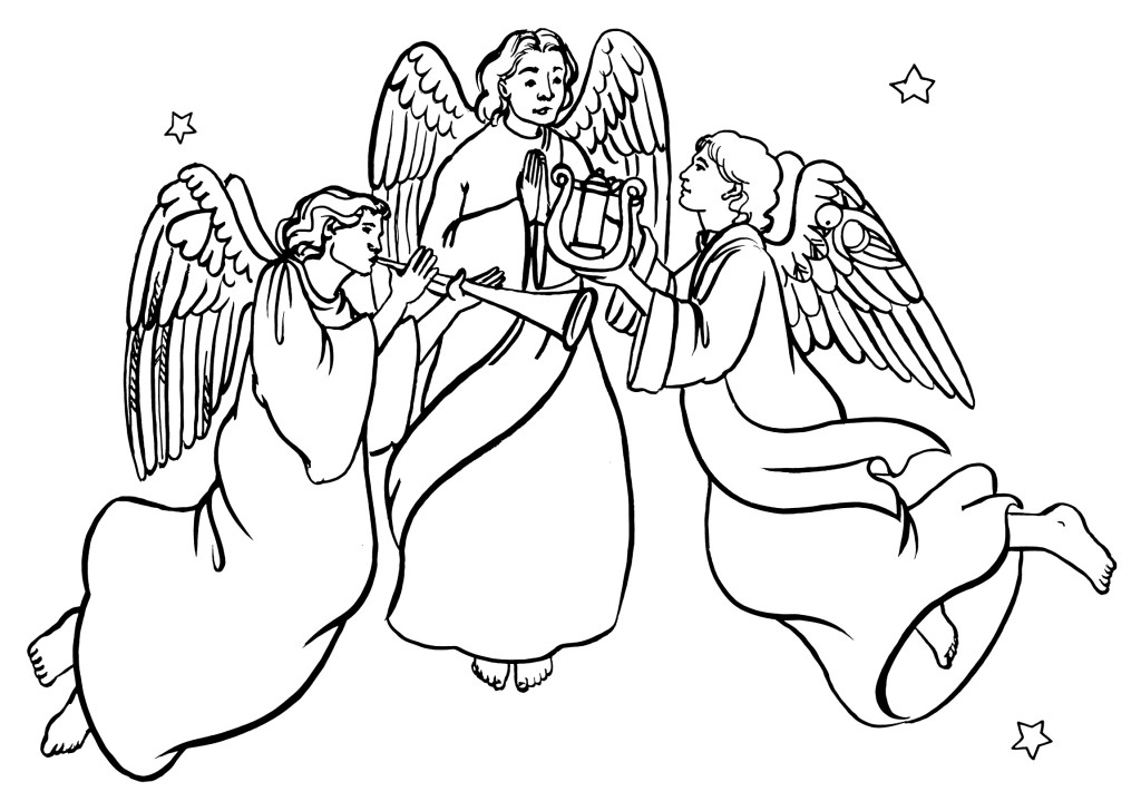 1024x728 Dark Angel Clipart Herald Angels