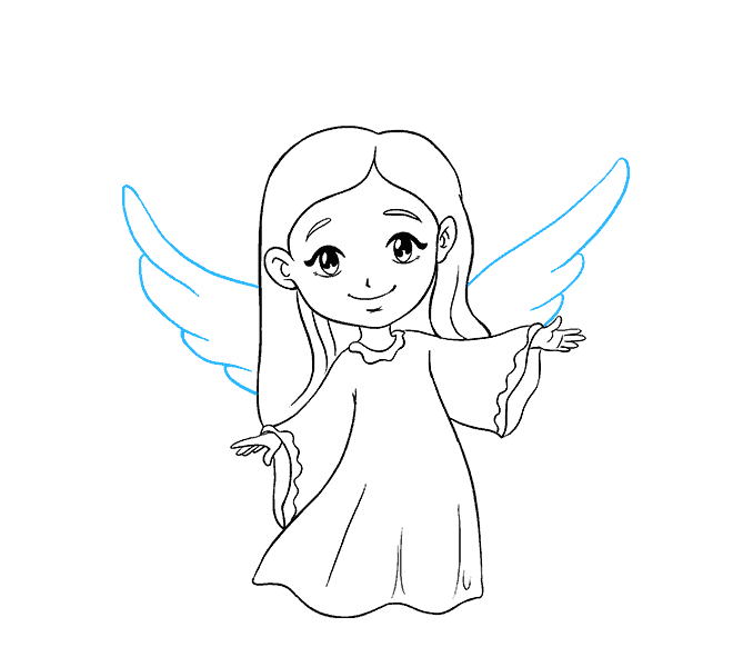 678x600 Gallery How To Draw Angels,