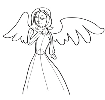 349x330 How To Draw Angels