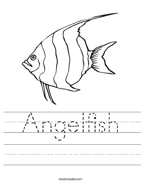 468x605 Angelfish Worksheet