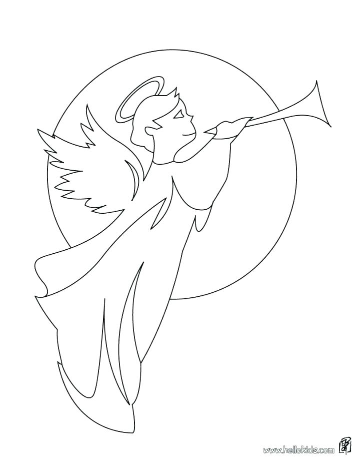 728x941 Coloring Page Angel Angel Coloring Page Angels Coloring Pages