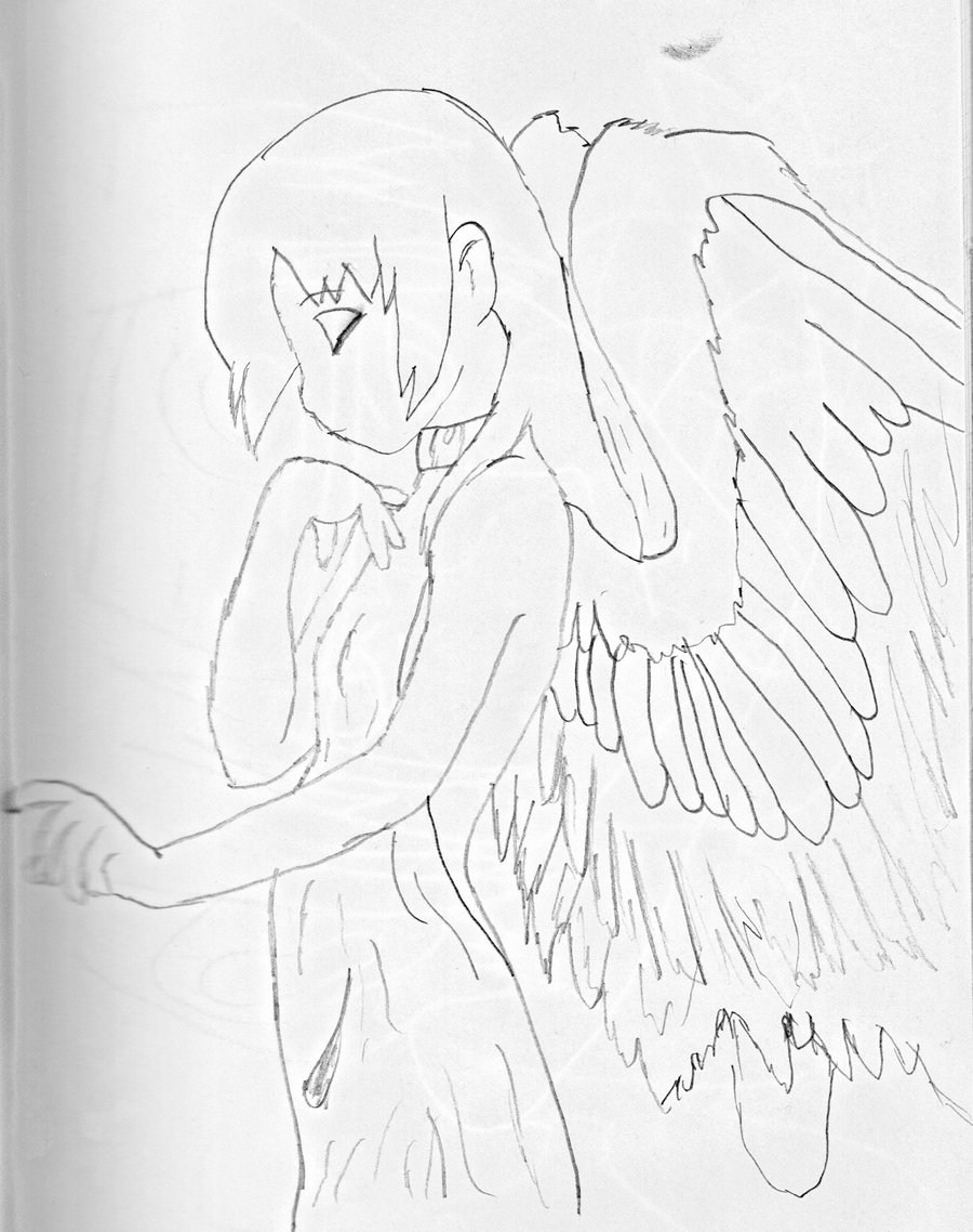 900x1138 Angel Anime Girl By Tatsururawrz