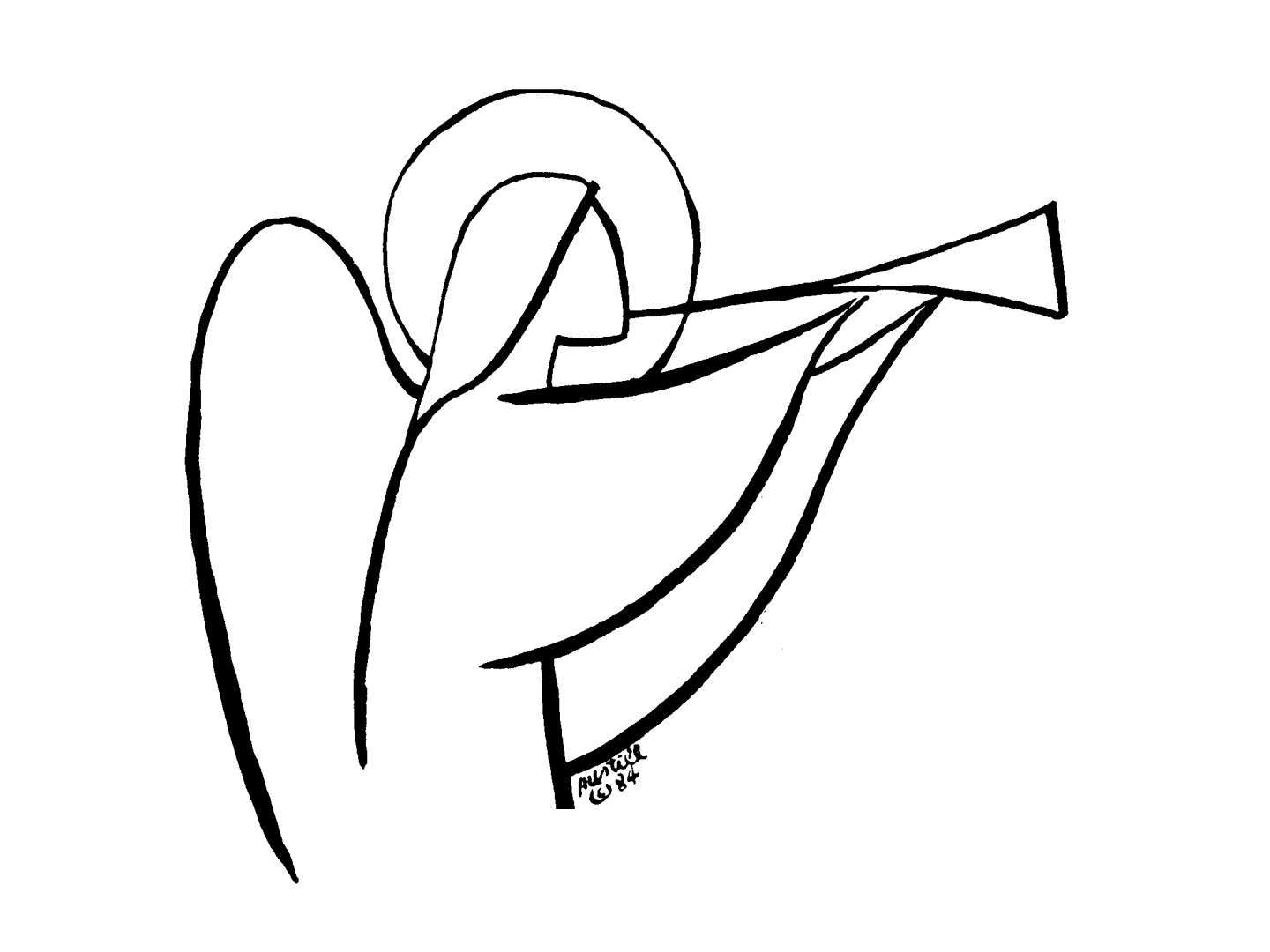 1440x1080 Photos Angel Line Drawings,