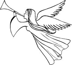 236x214 Angel Clip Art Simple Angel Clipart Black And White Free