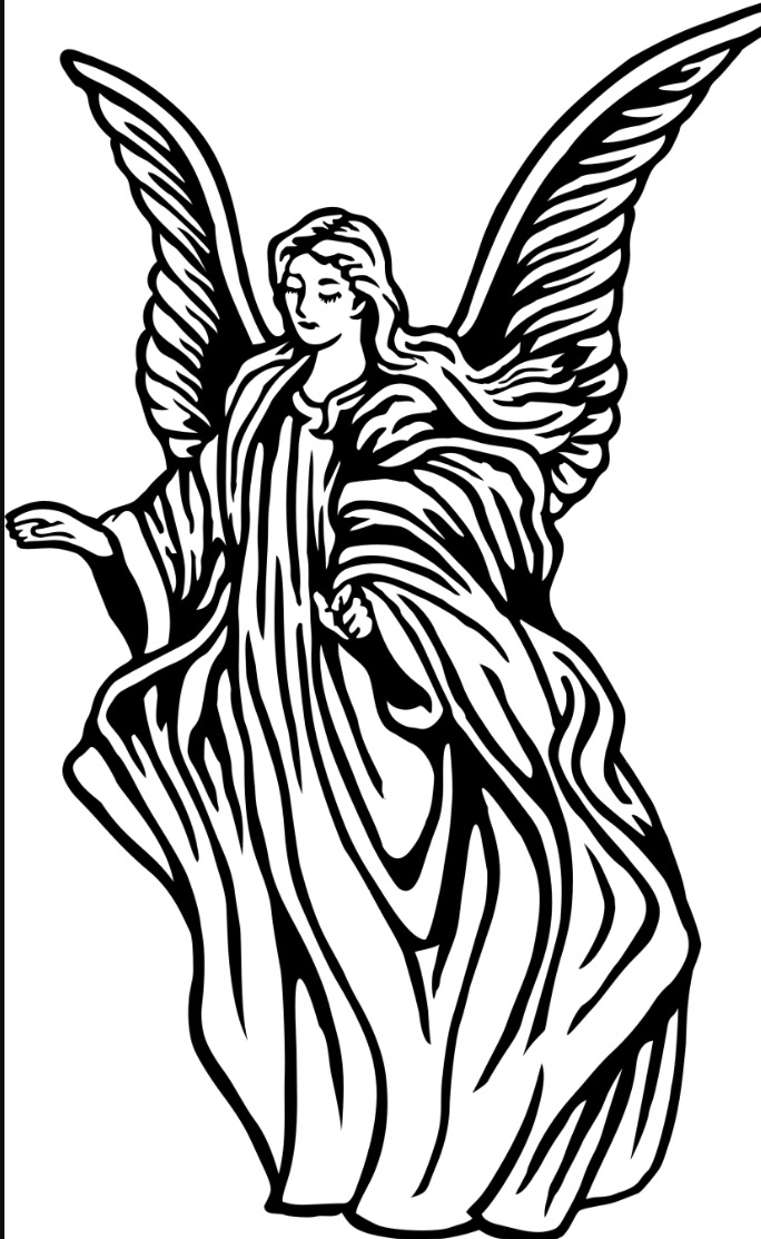 Angel Praying Drawing at GetDrawings | Free download