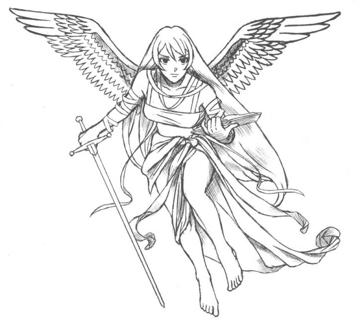 720x656 Angel Tattoo Designs