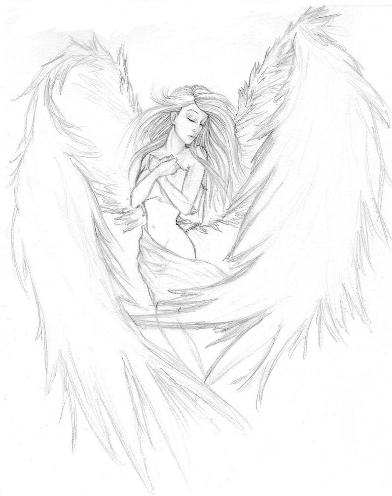 Angel Tattoo Drawing at GetDrawings | Free download