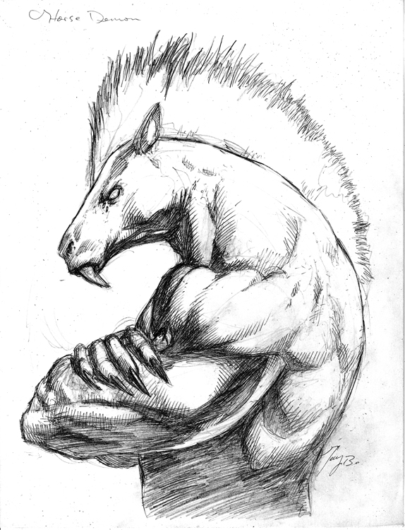 574x750 Demon Horse By The Angel Of Angels