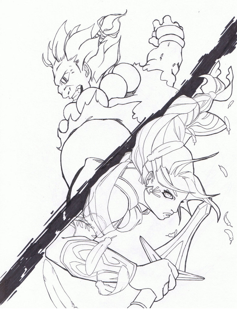 783x1020 Raging Demon Vs Battle Angel By Hashbrown Tm