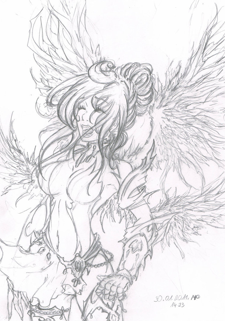 748x1067 Warrior Angel By Pandziaxd1882