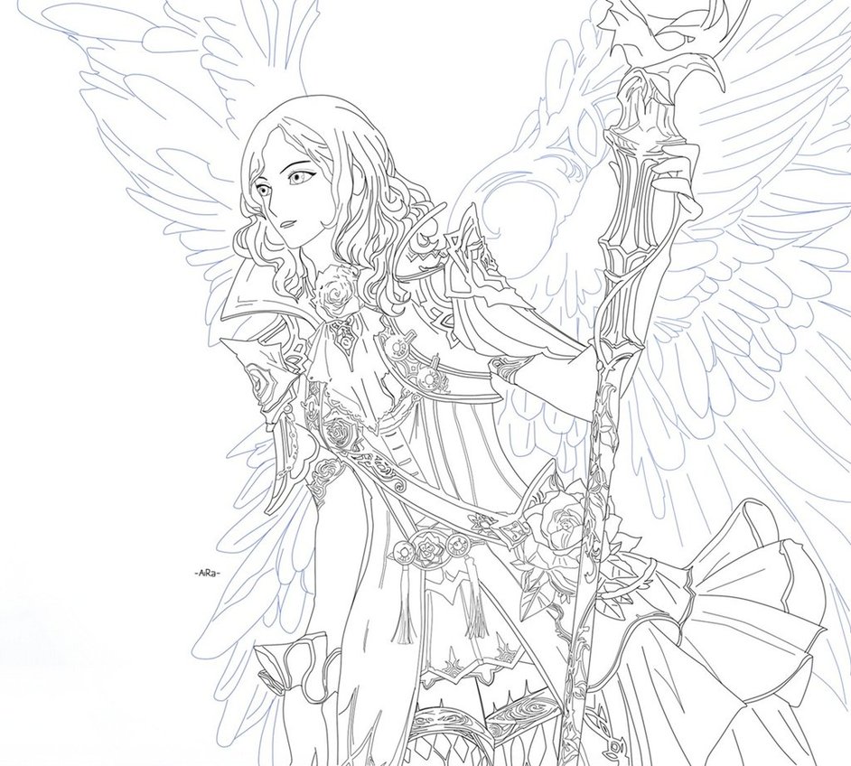 942x848 Warrior Fantasy Angel By Aira Yuzuriha