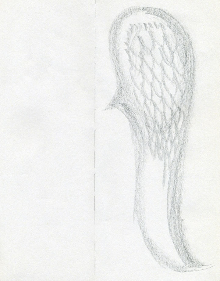 722x921 How To Draw Angel Wings Quickly In Few Easy Steps