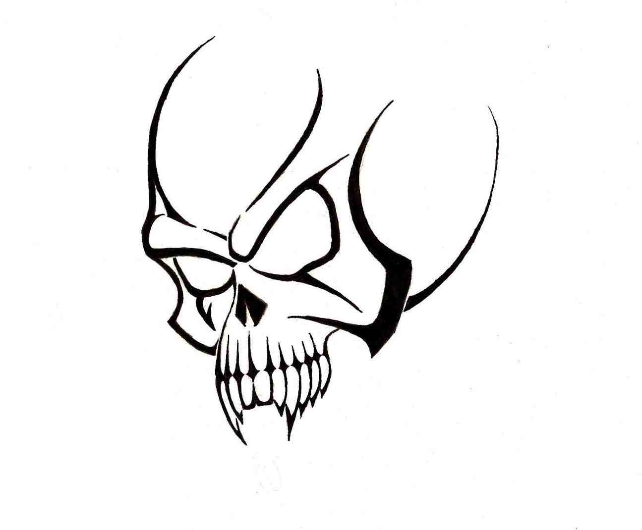 1295x1070 Pencil Drawings Of Tribal Skulls