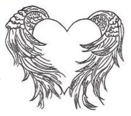 452x400 Angel Wing Heart Tattoo Designs ~ Tattooic