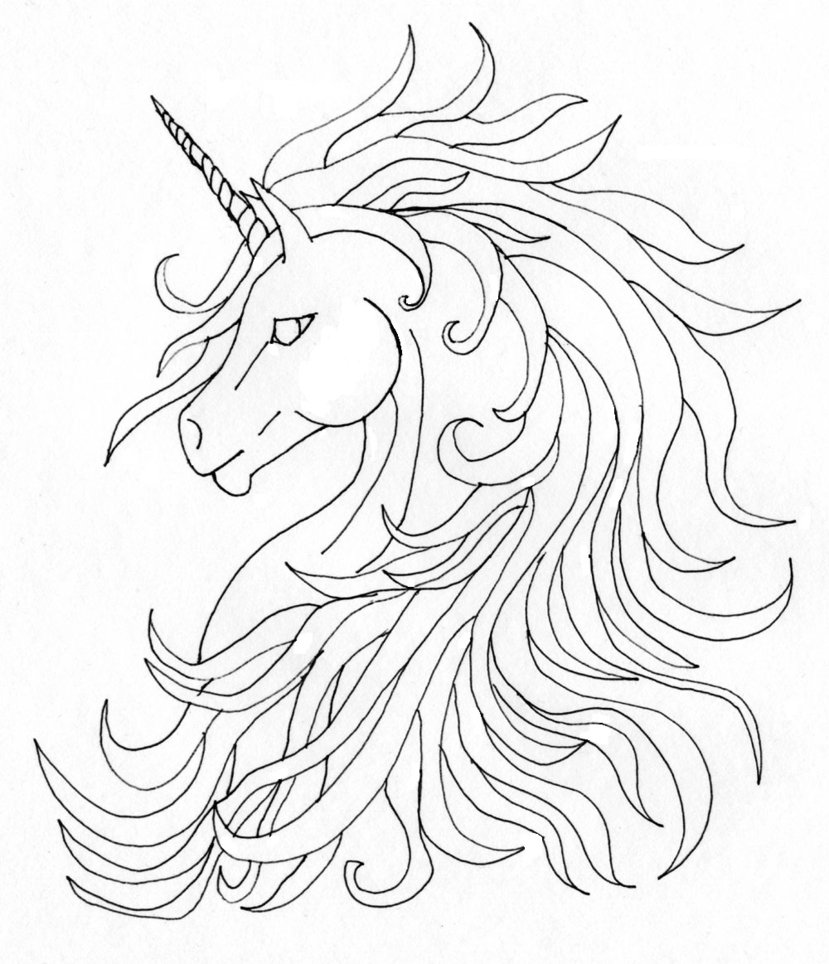 829x964 Unicorn With Angel Wings Tattoo Drawing In 2017 Real Photo