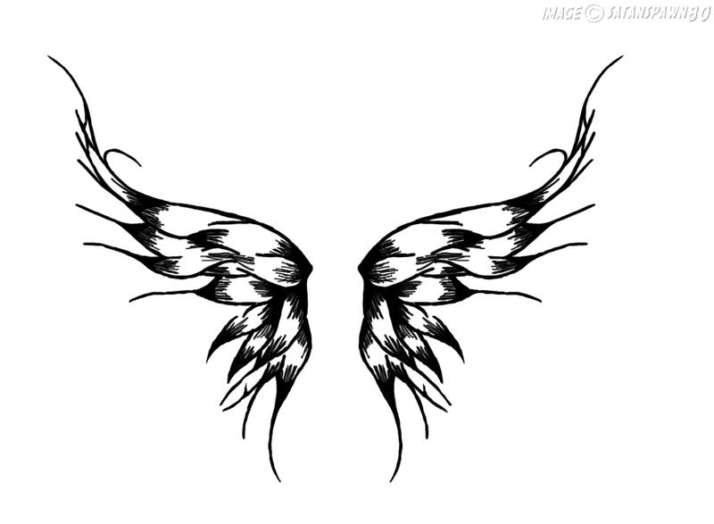 800x587 Wings Tattoo By Satanspawn80