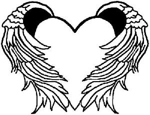 300x231 Wings Heart Cliparts