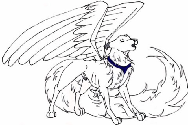 650x433 Anime Angel Wolf Coloring Pages Coloring Pages