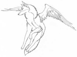 300x223 Angel Wolf By Lunar Pup Inaiu