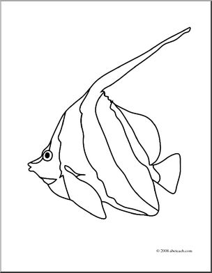 304x392 Angelfish Clipart Large Fish