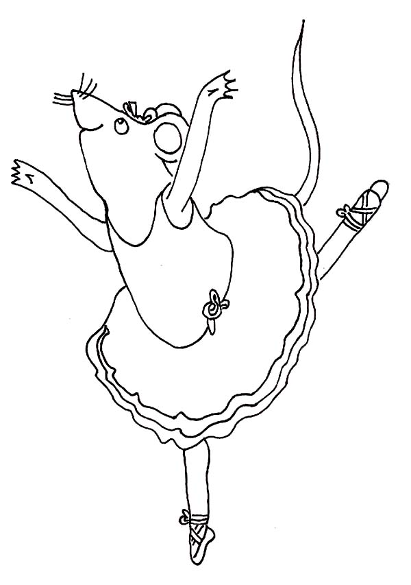 600x853 How To Draw Angelina Ballerina Coloring Pages Batch Coloring
