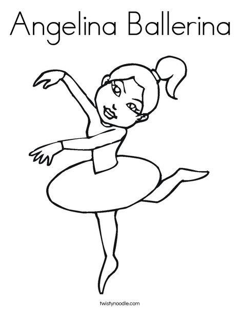 468x605 Angelina Ballerina Coloring Page