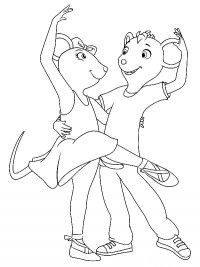 200x267 Angelina Ballerina Coloring Pages 16 Color