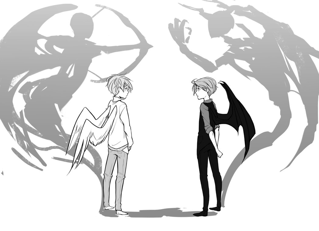 1050x761 Angels And Demons Au By Silentseven