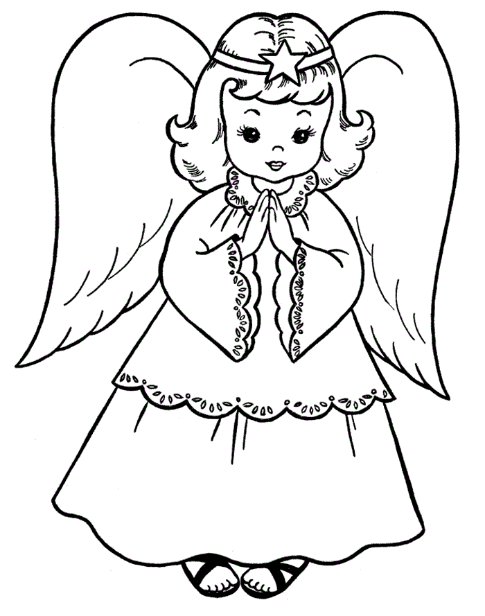 700x889 Coloring Pages Of Angels Printable To Amusing Draw Paint