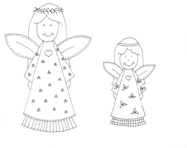 618x491 Drawing Angels Coloring Page Angel Pages Online Guardian Sheets