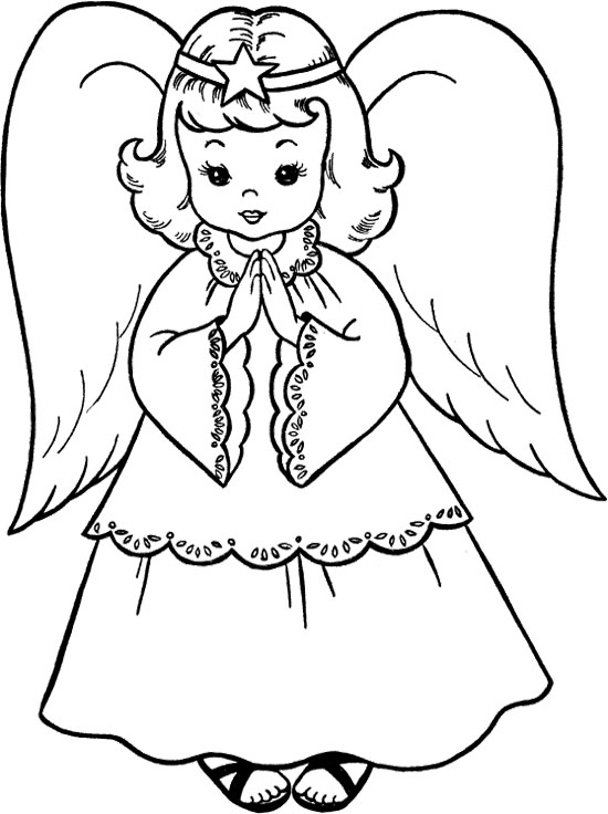550x736 Great Angel Coloring Page 17 On Coloring Pages Printable