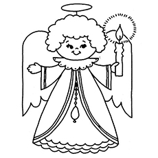 230x230 Top 10 Free Printable Cheerful Angel Coloring Pages Online
