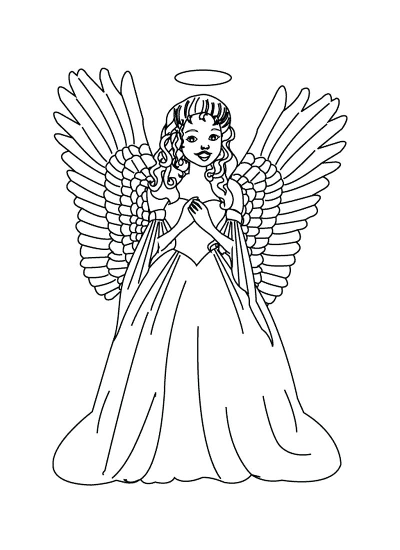 800x1100 Coloring Coloring Pages Of Angels Angel For Kids And Adults Free