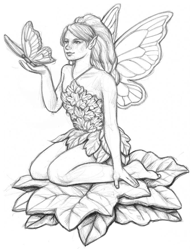 675x873 Gallery Drawing Of Fairy,