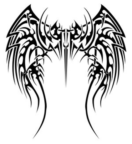 422x461 Best Tattoo Celebrity Free Tattoo Designs Angel Wings