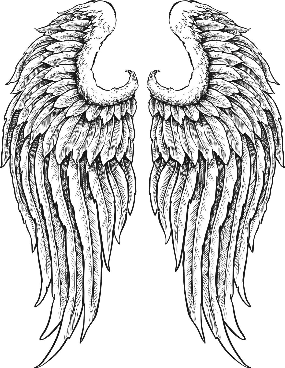 Angels Wings Drawing at GetDrawings | Free download