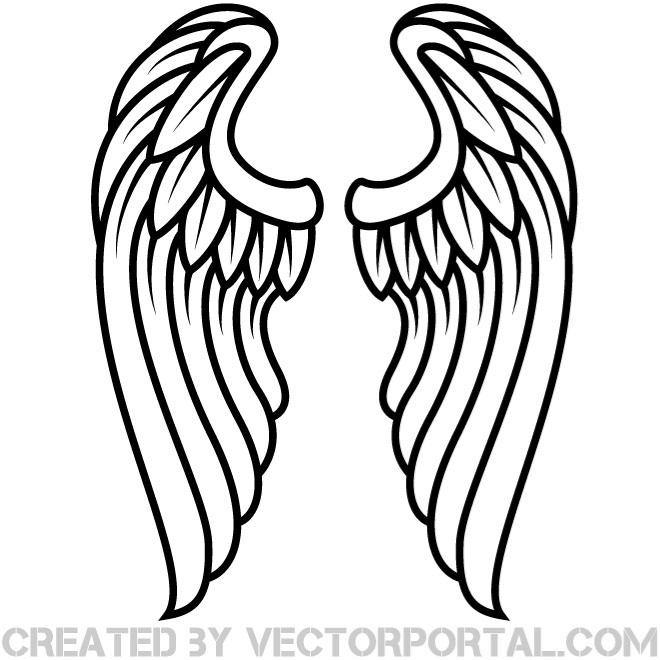 660x660 Wings Silhouette Clipart