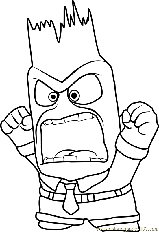 550x800 Anger On Fire Coloring Page
