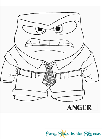 335x450 Inside Out Anger Coloring Page